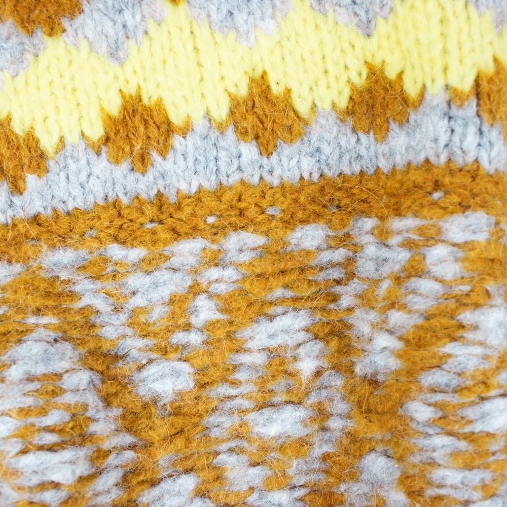 Free People Mustard Wool Mock Neck Cropped Sweater - Picture 3 of 4